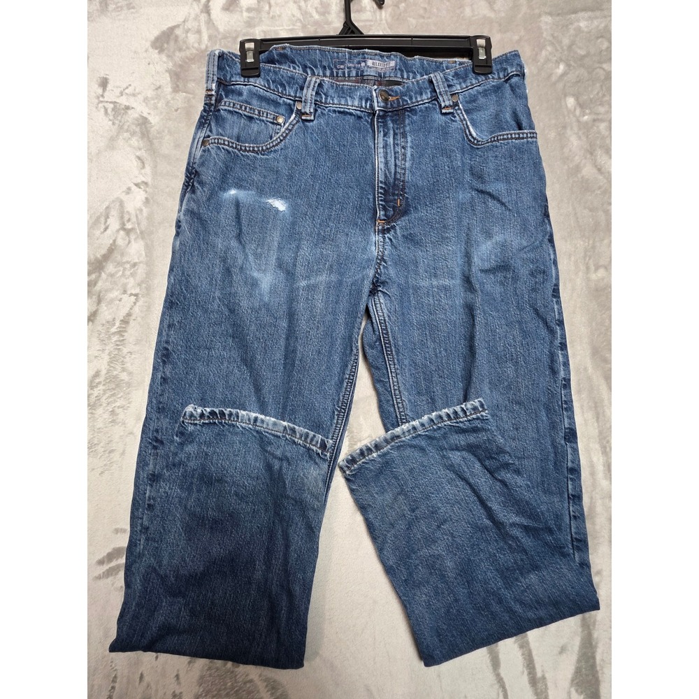 Carhartt Relaxed Fit Jeans Mens 36x32 Blue Denim Workwear Carpenter Work Pants - Picture 7 of 9